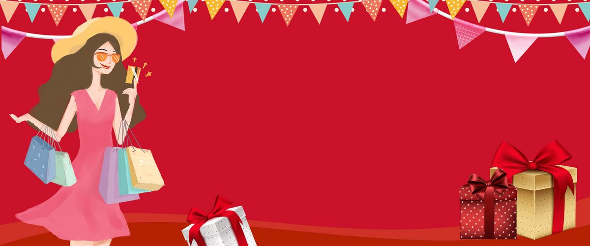 淘宝物超所值积分大换购中国风红色海报