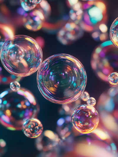 气泡透明成分ai合成创意背景图片免费下载-千库网
