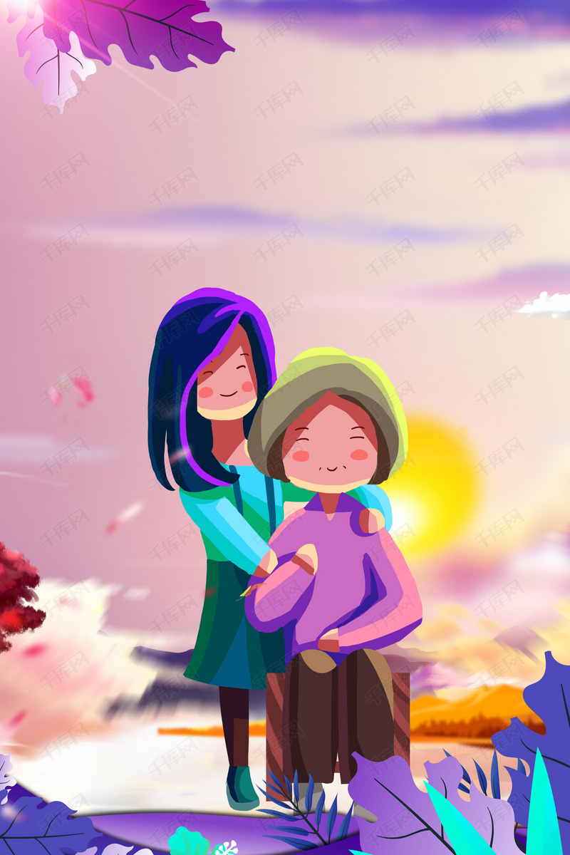 感恩母亲节促销海报