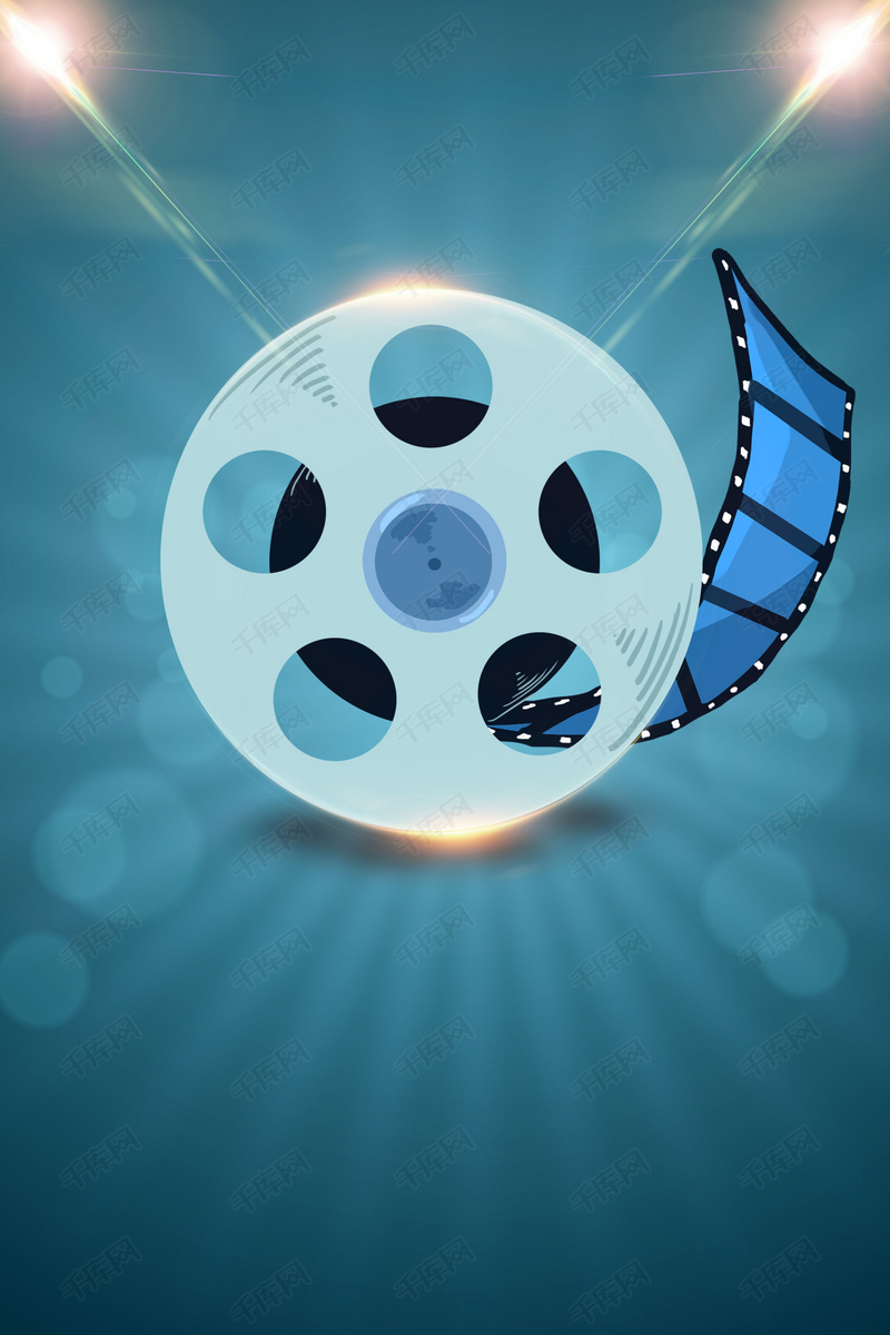 电影院看电影大片背景素材