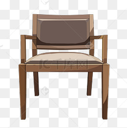 办公凳子卡通插画