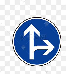 交通标志圆形蓝色图案素材图片免费下载_高清psd_千库网(图片编号