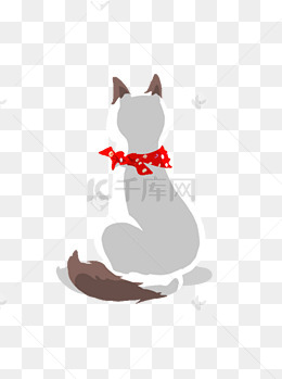 清新猫咪动物卡通元素