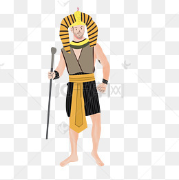 法老王金色半身像