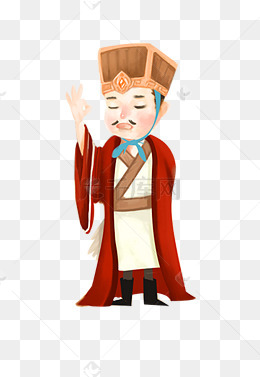 卡通手绘古代的人