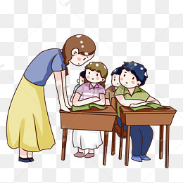 教师节开学日数学老师教书场景