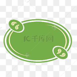 绿色手绘简约线条标题框素材图片免费下载_高清psd_千库网(图片编号