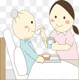 护理老人卡通穿衣矢量图素材图片免费下载_高清psd_千库网(图片编号