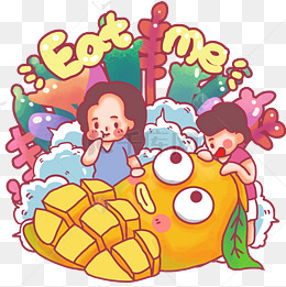 夏天水果芒果卡通