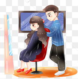 粉色椅子卡通插画