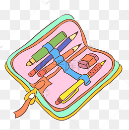 创意文具袋手绘插画