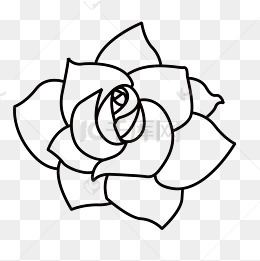 手绘复古花卉黑白矢量图素材图片免费下载_高清psd_千库网(图片编号