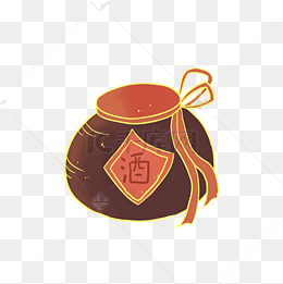 2019新年新春春节卡通手绘酒