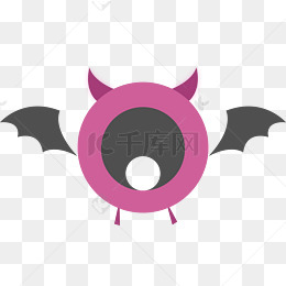 情人节粉色可爱海报小恶魔png免抠