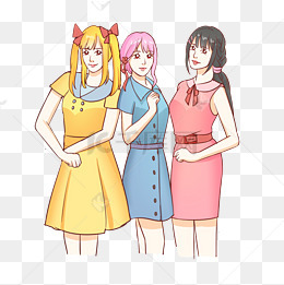 女生节妇女节时尚女生人物素材图片免费下载_高清psd_千库网(图片编号