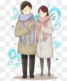 情人节比心的情侣