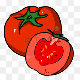 红色西红柿蔬菜插画素材图片免费下载
