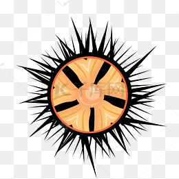 手绘卡通草丛边框装饰免扣元素