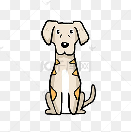 卡通狗狗儿童涂鸦q版漫画
