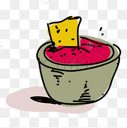 卡通手绘的番茄酱矢量素材