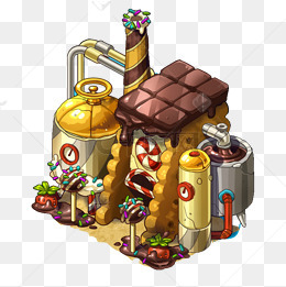 美味食物搭建的房屋