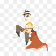 叠帽子玩闹的情侣素材图片免费下载