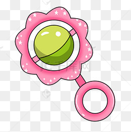 卡通音乐摇铃小提琴插画人物素材