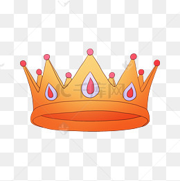精美的红宝石皇冠插画