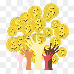 金币卡通png素材