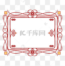 古典花纹边框插画素材图片免费下载_高清psd_千库网(图片编号11918683