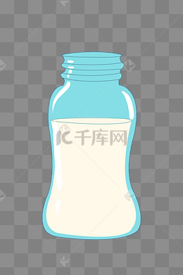 透明的玻璃容器插画