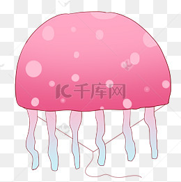 漂亮的粉色水母风筝