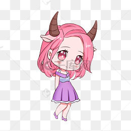 十二星座之金牛座卡通插画