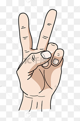 拍照手势动作插画