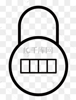 数字密码锁设计图标