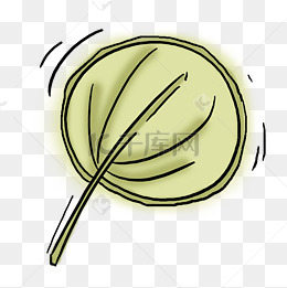 夏日扇子葵扇手绘清新卡通免抠素材