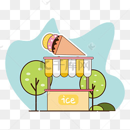 卡通冰淇淋