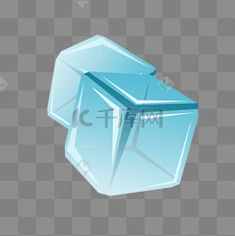 漂亮冰块卡通装饰