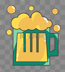 白色泡沫啤酒