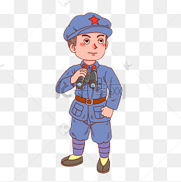 革命军人卡通人物