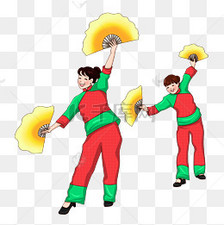 老年秧歌广场舞妇女