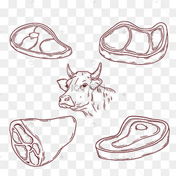 牛肉怎么画画法图片