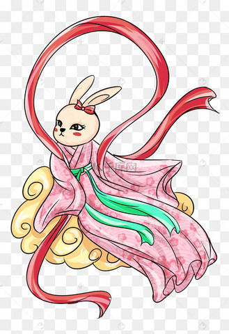 中秋兔子拟人仙子