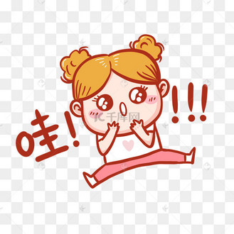 漫画五官面部表情吃惊惊讶表情包动图gif