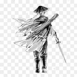 古代卡通两个人物