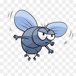 卡通q萌苍蝇
