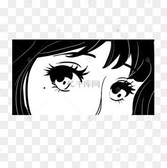 半张脸漫画女性人物