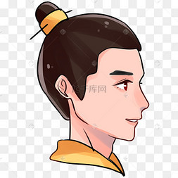 下载 png下载psd古风女孩侧脸下载 png下载psd古风二次元侧面少女侧脸