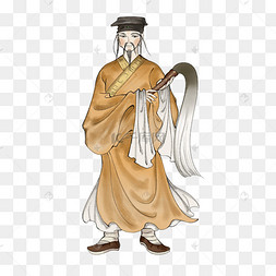 水墨武当山道士