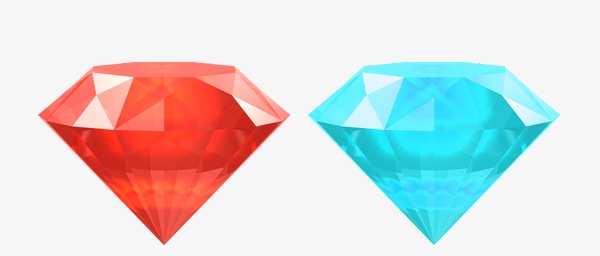 彩色钻石图案【高清装饰元素png素材】-90设计